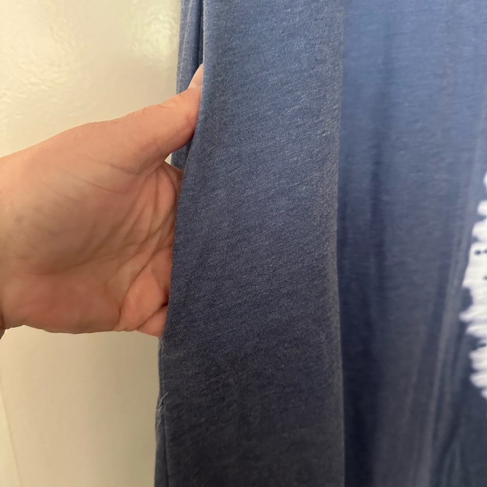 Blue Tie-Dye Maxi Dress - Picture 3 of 4